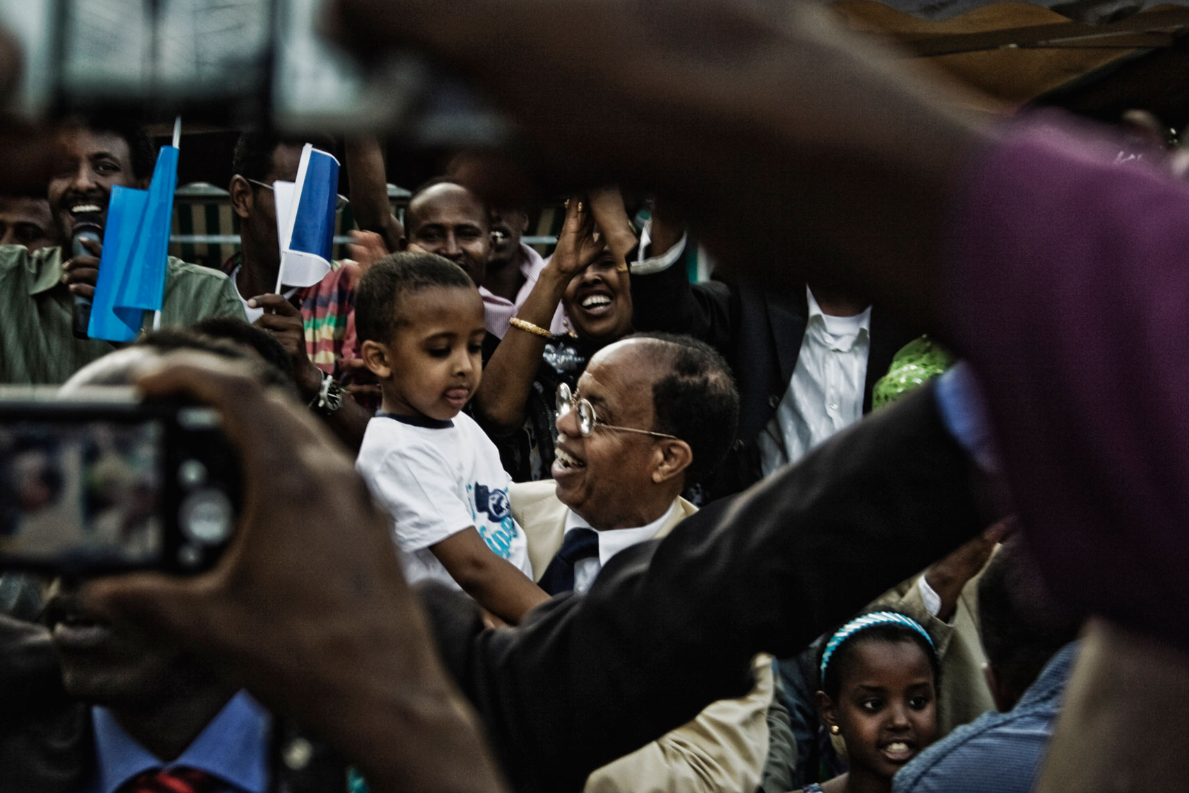 ITALy. Florence, 4th July 2010.  Celebrations for the 50th anniversary of the Somalia Independence Day (1st July 1960). Nur Hassan Hussein, also know as Nur Adde, prime minister of Somalia from November 2007 to February 2009.